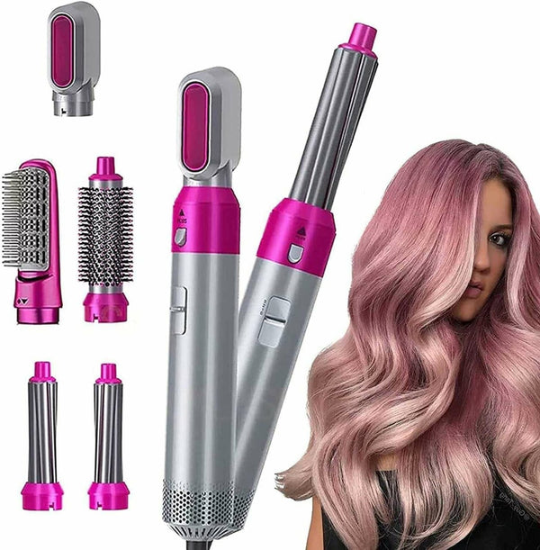 🎉 *Special Discount* 🎉 
 
*5-in-1* Hair Styler Brush – Multi-Function Hot Air Brush & Hair Dryer – *Professional Hair* Straightening & Curling Tool for All Hair Types